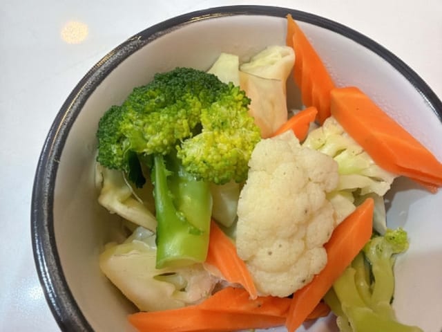 Steamed Mixed Veggies.